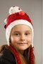Girl's Winter Knitted Beanie – Ear Protection, Pompom Detail