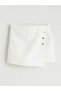 Lcw Kids Elastic Waist Girls' Tweed Shorts Skirt - 2