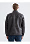 Ozmarka New Season Standard Fit Stand Collar Men's Leather Look Jacket - 5