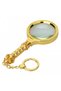 X90mm all metal gold color gift magnifier zinc alloy metal frame with optical lenses - 4