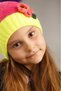 Girl's Pompom Knitted Beanie – Winter, Soft Textured, Colorful - 2