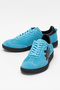 Marine Women's Daily Lace-Up Sneakers Real Leather Blue - 4