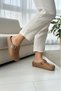 Lovi Women's Gold Buckle Geometric Patterned Comfort Clog Women's Slippers Luxury Design - 4