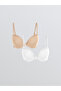 حمالة صدر تي شيرت عادية غير مبطنة من Underwire مكونة من قطعتين