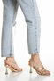 Women's Buckle Thin Heeled Evening Dress Shoes - 5