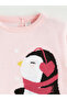 Esvab • Modern & Distinctive Penguin Embroidered Girls' Knit Sweater - 3