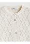 Ozmarka New Season Diamond Patterned Women's Knit Cardigan - 6