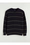 Esvab • Modern & Distinctive Zero Roba Collar Striped Wool Blend Men's Knitwear Sweater - 6