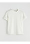 Ecru bicycle collar men's t-shirt from plus-store - 6