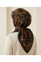 Ahenk Pattern 90X90Cm Organic Twill Scarf/Foulard - 2