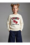 Crew Neck Patterned Girl's Knitwear Sweater