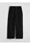 Black Wideleg Women's Jean Pants from Plus-Store - 5