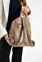 Victoria Faux Leather Backpack 9L 35X24X11 cm Multi-Compartment with Side Water Bottle Pocket - 3