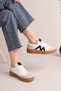 Women's Sneaker Lace-Up Flat Sole Sports Shoes - 3