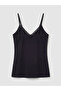 Black V-Neck Lace Detailed Strap Women's Undershirt from Guliis Store - 6