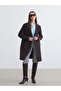 Two Mt Shop Quality Lcw Vision Brown Jacket Collar Women's Cashmere Coat - 2