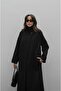 Black Deventer Single Button Detailed Coat - 2
