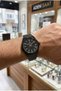 Black Men's Wristwatch |   42mm Steel Case, Black Dial, Black Steel Band - 2