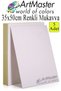 White Colored Cardboard 35X50 cm 5 Pieces 1 Pack Colored Hard Cardboard 1.0 mm Kindergarten Hobby Activity School - 2