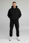 Men's Oversized Hooded Tracksuit Set with Fleece Inside