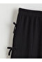 Nevavm Girls' Pants with Elastic Waist and Bow Detail - 3