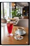 6 Pieces of Mini Coffee Side Cups, Line Model with Legs, 75 Cc Volume, 10 cm Height, 4.5 cm Mouth Diameter - 2
