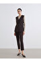 Brown Elastic Waist Women's Trousers from Plus-Store