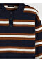 Timeless Clothing & Timeless Choices Devrik Roba Collar Striped Women's Knitwear Sweater - 6