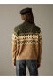 Lcw vision brown half turtleneck patterned women's knitwear sweater - 7