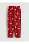 Red Christmas Themed Boys' Pajama Set - 4