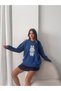 Women's Crew Neck Character Embroidered Knit Sweater - 2