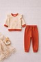 Soft Linen Premium Organic Cotton Textured Patterned Daily Baby Bottom and Top Set