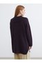 Burgundy Polo Neck Women's Knitwear Sweater - 8