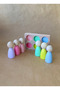 Wooden Peg Baby Color Matching Toy – 6 Peg Board – Montessori Sensory Toy - 3
