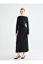 Boat Neck Gathered Dress (W5)