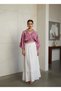Demre Cotton Tie-Up Crop Blouse - 5