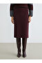 Rmz Gi̇yi̇m Farkiyla Belted Slit Knitwear Skirt - 3