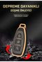 Ford Compatible Focus, Fiesta, Mondeo, Kuga, Puma, C Max, B Max Gold Edge Tpu Key Case Cover (White) - 5