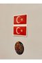 Turkish Flag Drop Sticker Emblem Coat of Arms 3D Drop Silicone Emblem Turkish Flag 2 Pieces 5X2.5Cm - 3