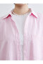 Nevavm Striped Linen Blend Women's Shirt with a Difference - 5