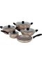 10-Piece Non-Stick Cookware Set with Granite Coating