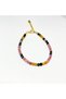 Black Pink Yellow Tourmaline Stone Bracelet – Unisex with Handmade Steel Apparatus - 8