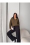 Women's Zippered Half Fisherman Hair Braid Sweater