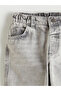 Gray Elastic Waistband Boys' Jeans - 3