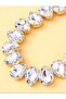 Gold Artificial Crystal Choker, Elegant European Style Water Drop Necklace Clavicle Chain for Women - 4