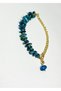 Natural Stone Bracelet with Real Apatite Stone – Unisex with Handmade Steel Apparatus - 4