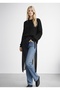 Black Transparent Tulle Skirt, Tulle Pareo - 3