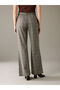 Esvab • Modern & Distinctive Regular Fit Checkered Embroidered Women's Fabric Trousers - 5