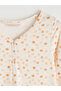 Ecru V-Neck Floral Women's Nightgown - 2
