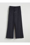 Black Soft Touch Women's Sweatpants with Elastic Waist (S6) - 4